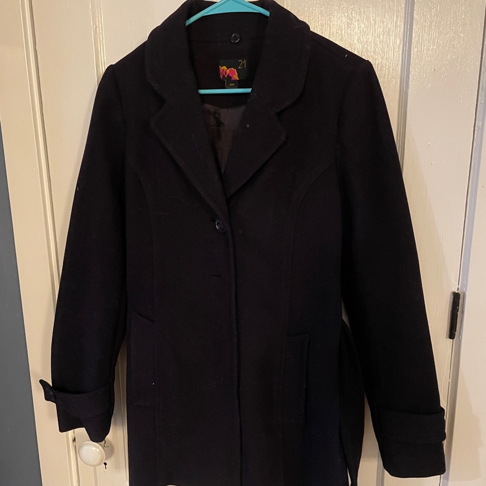 Purple pea coat